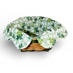 Longaberger 2006 Lucky Twist Basket w/Plastic Protector and Fabric Liner